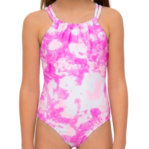 Image of Kanu Surf Girls Jasmine Beach Sport Halter One Piece Swimsuit
