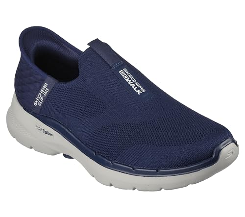 Skechers Men's Slip-ins: GO Walk 6 - Easy On Slip-On Walking Sneakers, Navy, 12 by Skechers - Used condition - Image 4