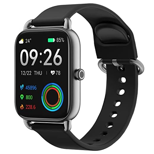HAYLOU RS4 Smartwatch para homens e mulheres, 1,78 AMOLED HD Touchscreen Watch com SpO2/frequência cardíaca/monitor de sono, mostradores personalizados, rastreador de fitness IP68, smartwatch esportivo para telefones iOS Android
