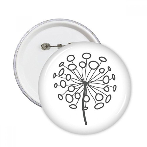 Badge rond pissenlit DIYthinker pour customiser vos vestes et sacs au quotidien
