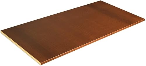 Estante de madera maciza Shaker con acabado de nogal