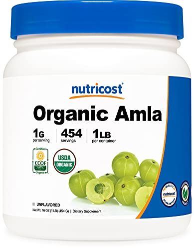 Nutricost Organic Amla Powder 1 LB - Certified USDA Organic, Gluten Free, Non-GMO