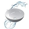 Starbath-Plus-Lavabo-de-Ceramica-con-Forma-Redonda-Color-Blanco-Sin-Taladro-Grifo-Medidas-32-x-32-x-15-cm-Ideal-para-Poner-sobre-Encimera-de-Muebles-de-Banos-y-Aseos Starbath-Plus-Lavabo-de-Ceramica-con-Forma-Redonda-Color-Blanco-Sin-Taladro-Grifo-Medidas-32-x-32-x-15-cm-Ideal-para-Poner-sobre-Encimera-de-Muebles-de-Banos-y-Aseos