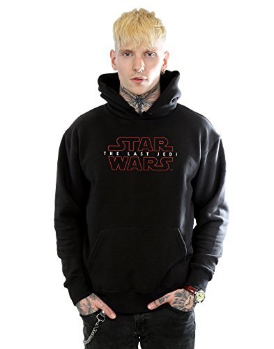 Image of Star Wars Men's The Last Jedi Logo Hoodie Medium Black