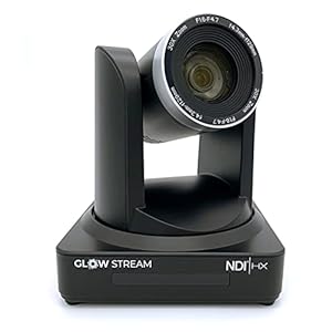 Glow Stream™ HD NDI 30x Zoom – PTZ Camera for Church Live Streaming – PoE 3G-SDI HDMI NDI HX – Supports vMix, OBS…