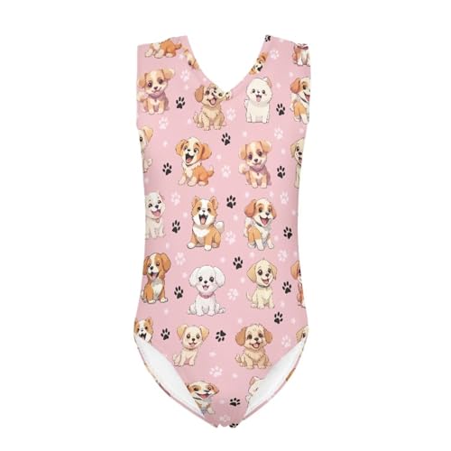Image of Swimsuits for Girls 3-14 Summer Kids Bathing Suits Gymnastics Leotards One Piece Swimwear