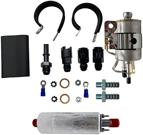 Pindex Universal External In Line Fuel Pump,116 PSI High Pressure 12V Electric Pump Injection Systems Compatible With 0580464070 0580453911 0580463017 0580464023,Red - Foto 10