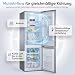 Bomann® Kühlschrank mit Gefrierfach | Energieklasse C | 181cm | NoFrost | 5 Jahre Kompressor-Garantie | Kühl Gefrierkombination No-Frost | Kühlgefrierkombination freistehend | KG 7370 silber