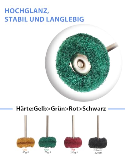 140 PCS Multifunktionale Wolle Filz Polieren Bits für Dremel, mit Dremel Schleifaufsätzen, Polierscheibe aus Wollfilz, Polieraufsatz Akkuschrauber, für Metall, Fahrrad, Radnabe, inkl. Aufbewahrungsbox
