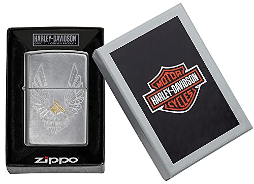 Encendedor Zippo Harley-Davidson Eagle Wings Chrome miniatura 6