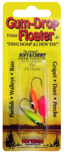 Northland Tackle Gum-Drop Floater, Assorted, 3 Hook