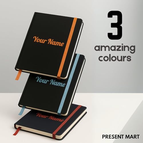 Image of Leather Hard Bound Notebook A5 Journal Diary For Office Use With Mobile & Card Holder Or Pen Loop Dairy For Personal |Ruled Pages With Strap Bookmark Journal Notebook