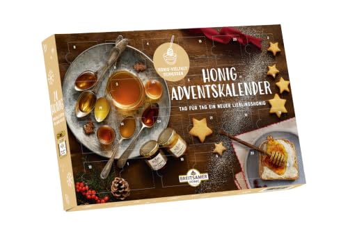 Breitsamer Honig-Adventskalender 2026 – Insgesamt 24 ausgewählte einzigartige Honig Spezialitäten im 40g Glas für eine überraschend süße Adventszeit (24 x 40g)