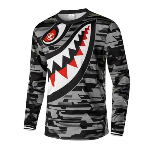 UGLY FROG 2025 Newest Bike Wear Radtrikot Herren Kurzarm/Langarm Downhill Jersey Mountainbike MTB Top Atmungsaktiv Feuchtigkeitstransport Radtrikot