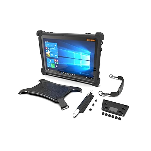 MobileDemand Flex 10B Rugged 10 inch Tablet with Windows 11 Pro Upgrade, Ultra Lightweight 3000mAh Battery 4GB, Tablet PC, Handheld PC with Handstrap for Rough Outdoor Work and Business Activities
