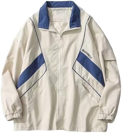 Wyeysyt Women Windbreaker Jacket Y2k Varsity Oversized Jacket