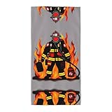 Tailles polyvalentes : disponibles en deux tailles pratiques : 60 × 30 cm et 70 × 35 cm. Ces serviettes imprimées pompiers sont parfaites pour une variété d'utilisations. Que vous ayez besoin d'une serviette de toilette pour la salle de bain ou d'une plus grande serviette pour la plage, notre ensemble vous couvre