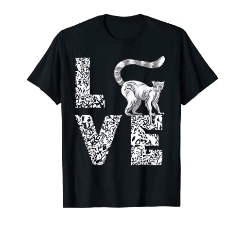 Lemur Love Lemur Mono Madagascar Lemur Lover Camiseta