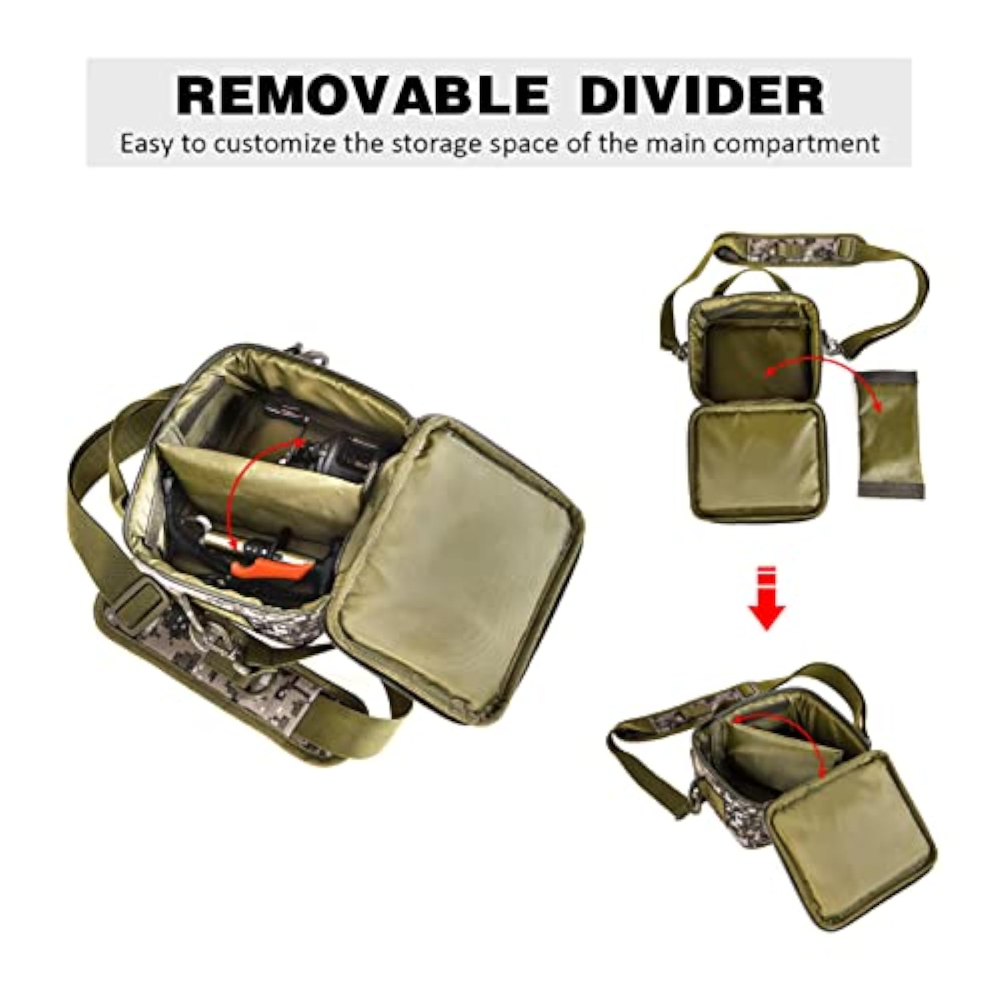 Water-Resistant Fishing Tackle Bag, Convenient Storage