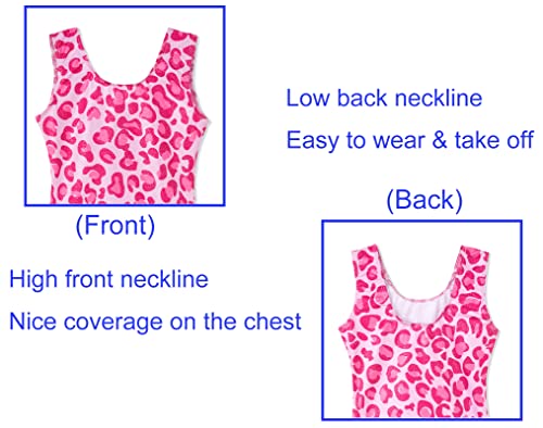 Image of Domusgo Toddler Leotard Gymnastics Long Sleeve, Sparkly Tumbling Dance Leotards for Baby Girls Kids Teens 2-14 Years