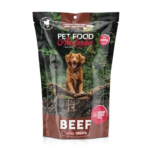 Pet Food Australia Beef Liver Dog Treats – 100% Natural, Single Protein, Grain-Free, 200g
