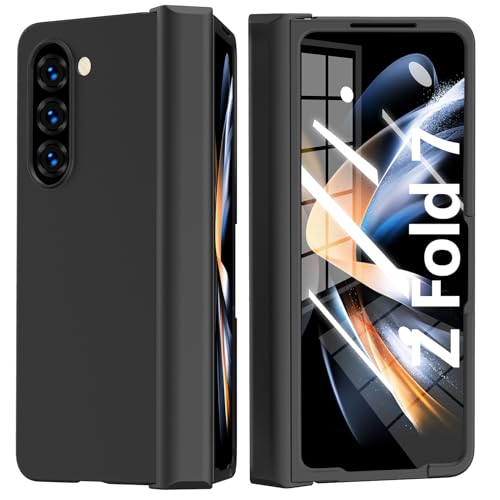 QOUNVYW �Ή� Galaxy Z Fold7 �p �P�[�X SC-56F/SCG34 �p �q���W�ی� �ϏՌ� PC�f�� ���^ �M�����N�V�[ Z �t�H�[���h7 5G �p �J�o�[ �܂��� �n�[�h�P�[�X ���� �|���J�[�{�l�[�g�f�� �V���v�� �y�� �������