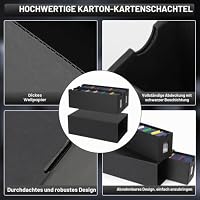 HIMOMO Sammelkarten Box für 14000+ Karten,Top Loaders Box für 2700+ 3" x 4" 35PT Toploaders, Karten Aufbewahrungsbox mit 72 Kartenteiler, Sammelkarten Aufbewahrungsbox für TCG, MTG, Sports Karten – Ansicht 6