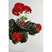 Produktbild artplants.de Künstliche Geranie MIA auf Steckstab, rot, 35cm, Ø 30cm - Kunstgeranien - Kunstblumen