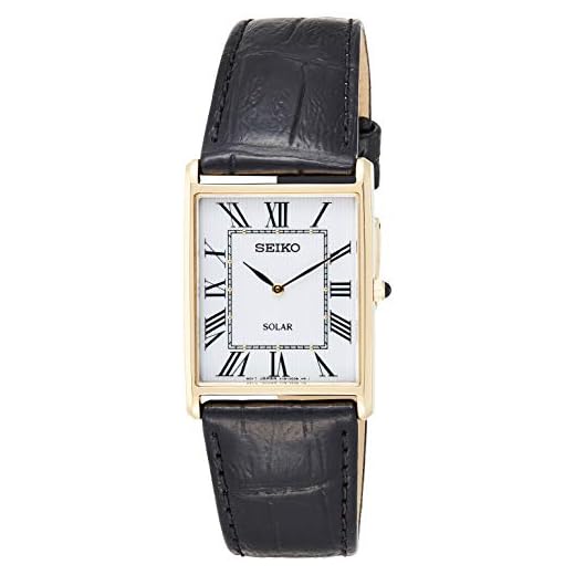 Seiko Men's Year-Round Stainless Steel Solar Powered Watch with Leather Strap, Black, 20 (Model: SUP880P1)