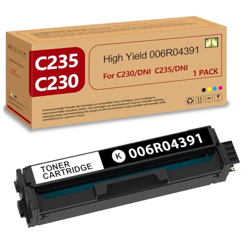 Cartouche de toner C230 C235 noir à très haut rendement Xerox 006R04391 avec puce