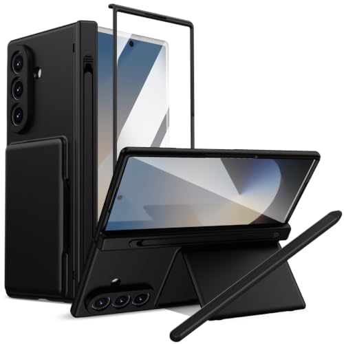 Coque Samsung Galaxy Z Fold 7 en Cuir Premium avec Film Protecteur