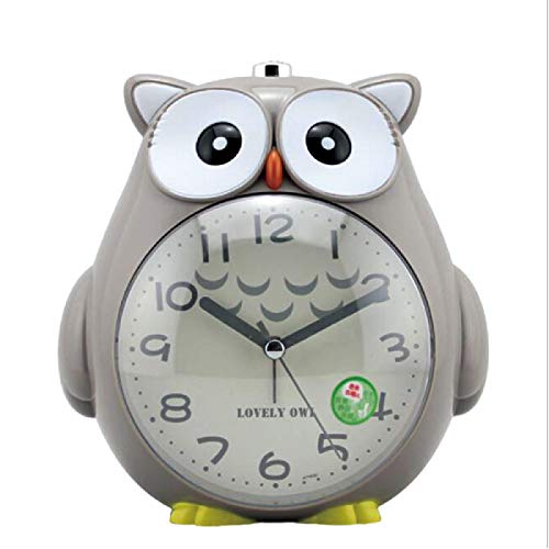 Wecker, 1PC Cartoon Owl Wecker ABS Kunststoff Material Nachtlicht für Studenten Kinder Home Decor Desktop Clock