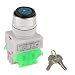 Interruptor giratorio con llave 220 V, 3 posiciones, interruptor giratorio con cerradura...
