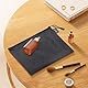 3 Stück Dokumententasche A5 Wasserdicht Oxford-stoff Geldtaschen Banktasche Schwarz 24 x 18cm Geldtasche Bankmappe mit Reißverschluss Dokumente Geldmappe Gross Brieftasche für Schule Business Haushalt