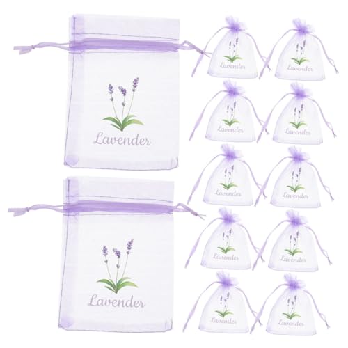 Levemolo 20 bolsas de sachet de lavanda de malla miniatura 7