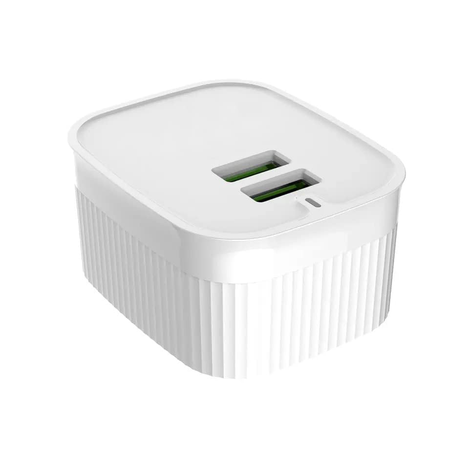 Image of 3 idea Imagine Create Print Tessco BC-210 Dual Port Fast Charge Universal Travel Wall Charger