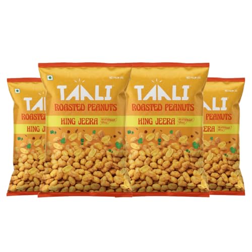 Image of Taali Roasted Peanuts - Hing Jeera |Crunchy Healthy Snacks | No Trans Fat, Gluten free, Roasted Not Fried (Pack of 4 x 140 gms)(weight may vary)