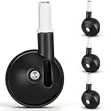 Kichvoe Lot de 4 Roues de Rechange Noires Silencieuses pour Trotteur Bébé,...