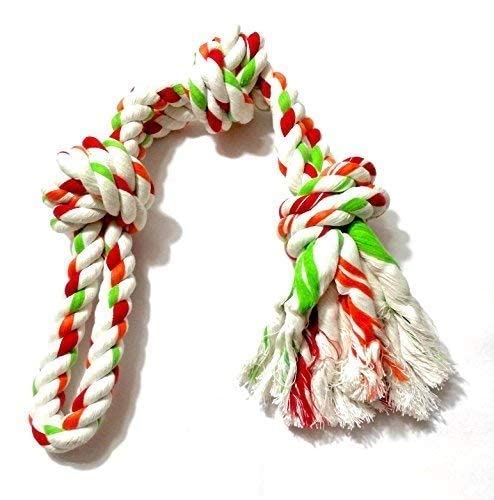 RvPaws Cotton Dog Loop Tug Rope Chew Toy, Puppy Teething Toy (24 inches, Color May Vary) (B09J2BRQQL) Amazon Price History, Amazon Price Tracker