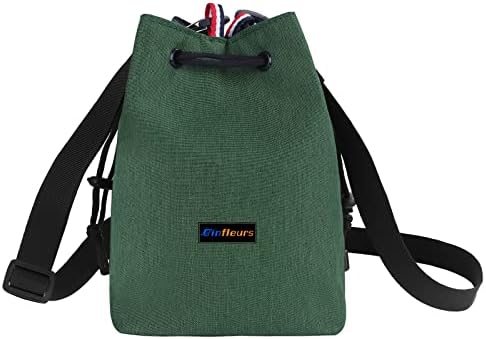 Ginfleurs Camera Bag, Camera Case, Waterproof Camera Bag, Camera Drawstring Shoulder Bag, Soft Camera Case with Camera Straps for Photographers