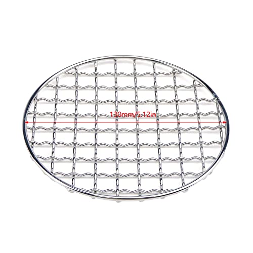 Pastlla Cooling Rack Stainless Steel Metal Wire Rack Barbecue Carbon Baking Net Grill Round Cooling Rack 130Mm/5.12In #TOP3