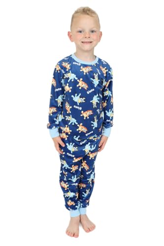 Bluey Boys Luxury Fleece Long Pyjama Set (4-5 Years) Blue