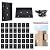Muzata 40Pcs Deck Railing Brackets Connectors Rail Support Kit for 2x4(1.5"×3.5") Railing with 246pcs Screws Wooden Fance Handrail Wood Railing System Cable Railing Baluster Railing, WT11