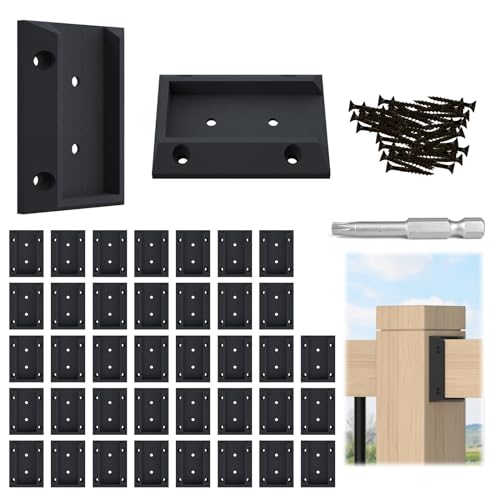 Muzata 40-Pack Nylon Deck Railing Bracket