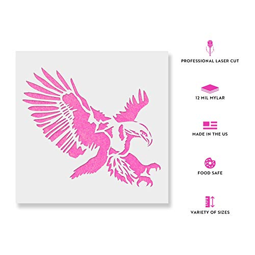 Eagle Stencil - Reusable Stencils For Painting - Mylar Stencil For Crafts And Decorations #TOP1