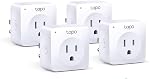 TP-Link Tapo Prise intelligente Mini, Smart Home Wifi Outlet Compatible avec Alexa Echo & Google Home, Pas de Hub requis, Nouveau Tapo APP Besoins (P100 4-pack)