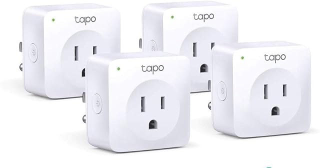 TP-Link Tapo Prise intelligente Mini, Smart Home Wifi Outlet Compatible avec Alexa Echo & Google Home, Pas de Hub requis, Nouveau Tapo APP Besoins (P100 4-pack)