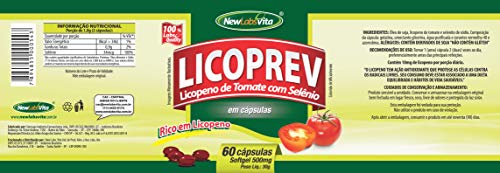 Licopeno com Selênio, Lico Prev, New Labs Vita, 60 Cápsulas