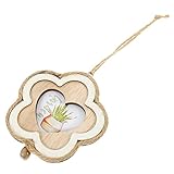 Adornos para fotos pequeños: el mini marco de fotos brinda un toque único y a la decoración de una casa pequeña, como una exhibición en la pared o en un árbol, adornos de madera