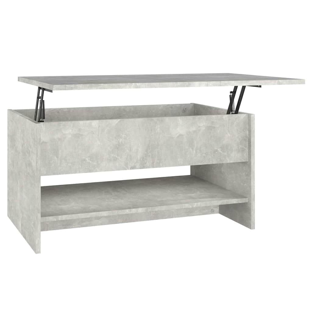 vidaXL Mesa de Centro Mesita Auxiliar Consola Lateral Salón Sofá Sala de Estar Café Muebles Mobiliario Madera Contrachapada Gris Hormigón 80x50x40 cm